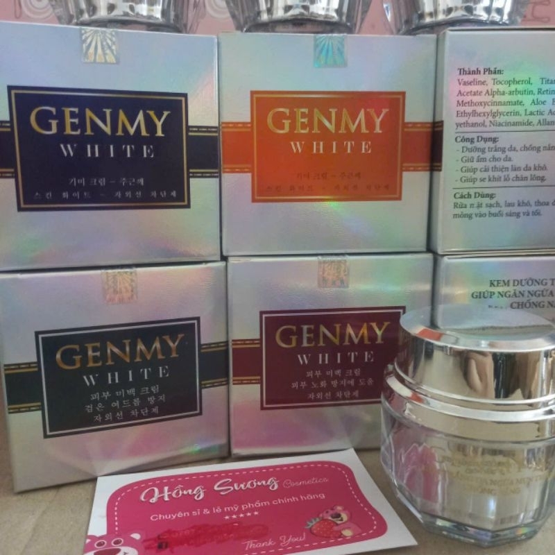 Kem Genmy White B1 B2 B3 B4 25g mới 2023