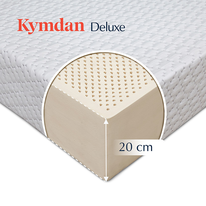 Nệm cao su thiên nhiên Kymdan Deluxe 200 x 200 x 20cm SFM