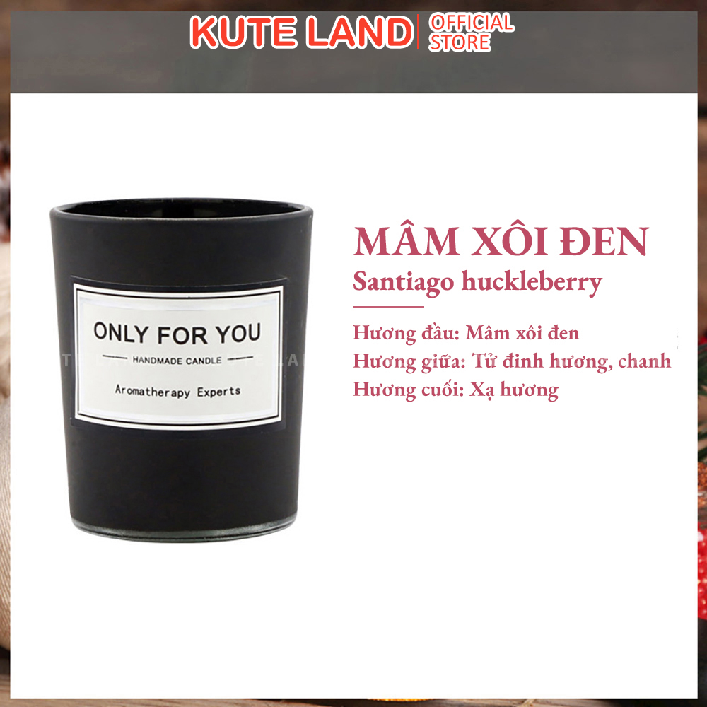Nến thơm Only For You ly thủy tinh 50G sáp dừa, sáp đậu nành đốt không khói - tạo mùi hương làm quà tặng độc đáo NT17