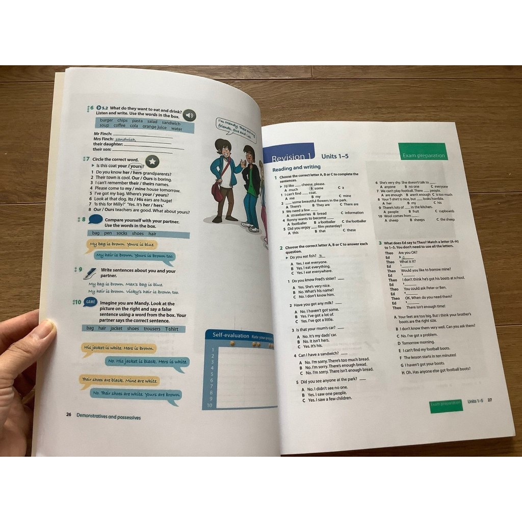 Oxford Grammar for School 1,2,3 4 5  bản A4 laser đẹp