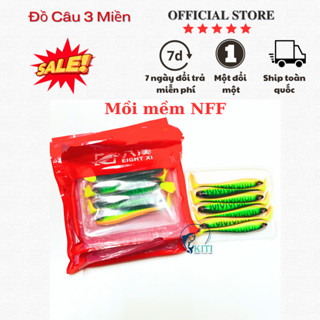  Mồi mềm NFF túi đỏ câu lure siêu nhạy dài 7cm và 9cm mồi cá giả NFF câu cá lóc cá chẽm cá chuối sộp 