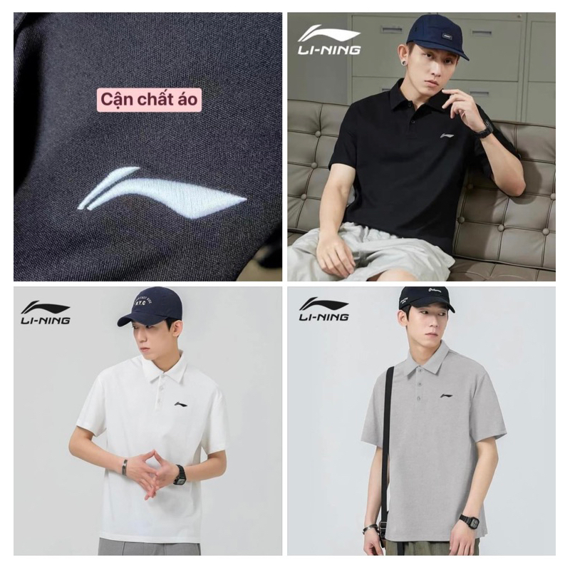 Áo polo nam Lining 100% cotton