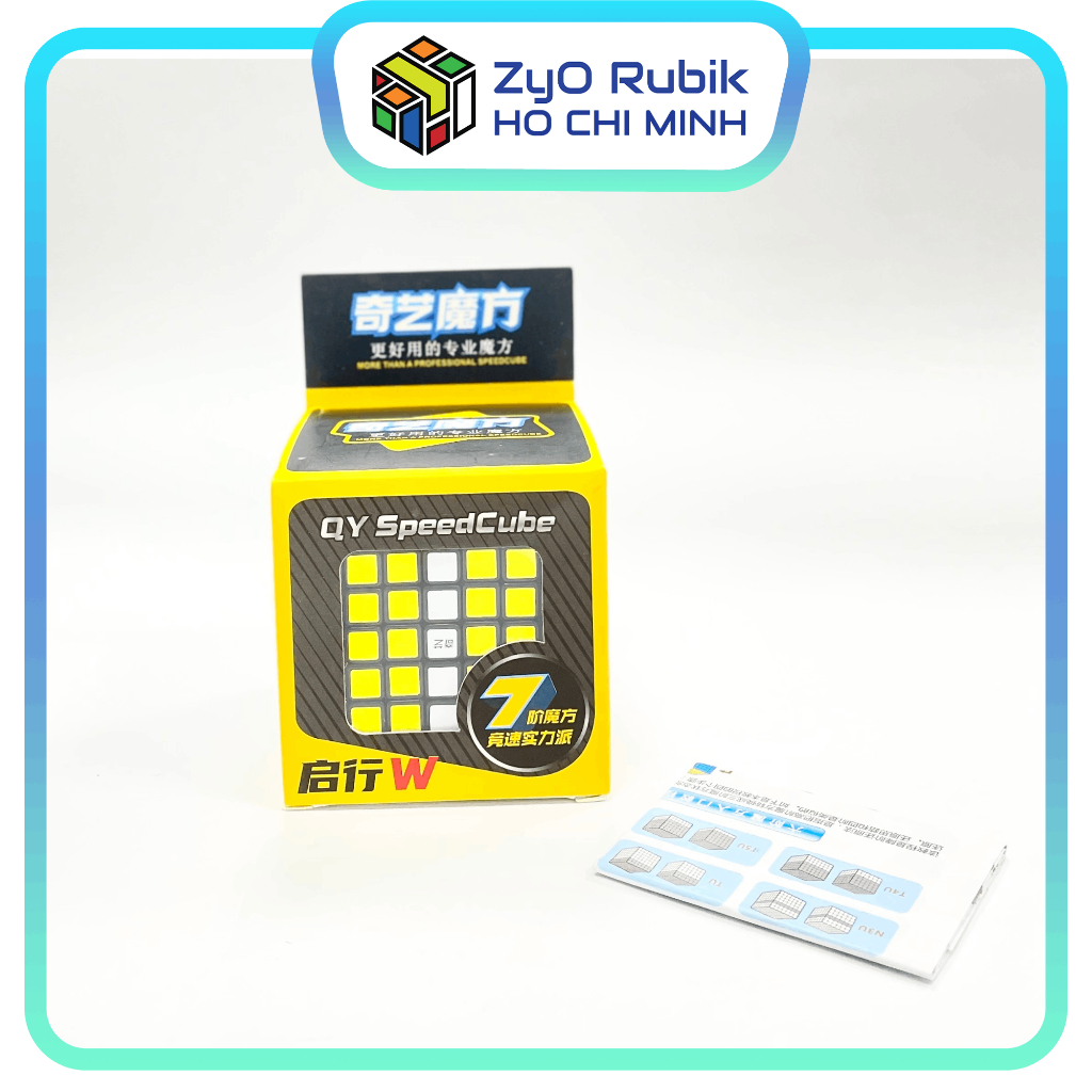 Rubik 7x7 Qiyi Qixing Sticker - Rubik 7 Tầng - Đồ Chơi Phát Triển Trí Tuệ - Zyo Rubik Hồ Chí Minh