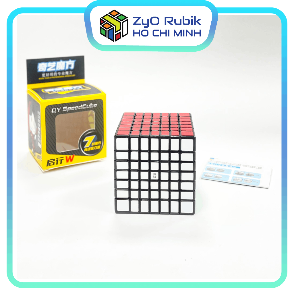 Rubik 7x7 Qiyi Qixing Sticker - Rubik 7 Tầng - Đồ Chơi Phát Triển Trí Tuệ - Zyo Rubik Hồ Chí Minh