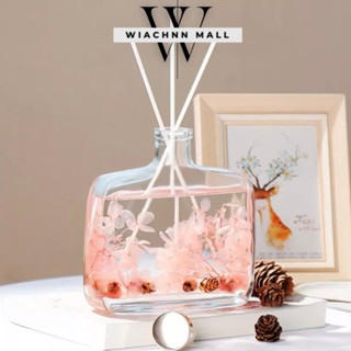 Tinh Dầu Thơm Phòng WIACHNN 100ml Hoa Khô Hương Thiên Nhiên Que Gỗ Tự Khuếch Tán Dáng Bẹt - B100