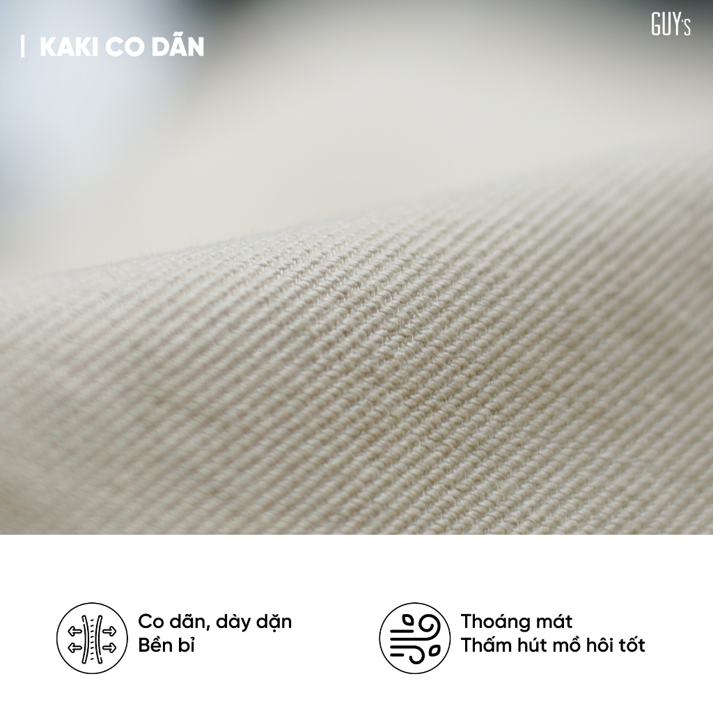 Quần kaki Ross Pants, Chất liệu kaki, Dáng slim fit tôn dáng, Co giãn tốt