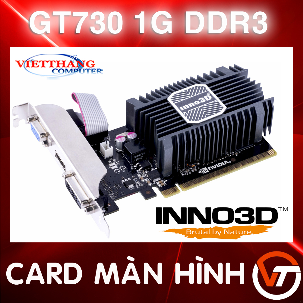 Cạc Màn Hình - VGA Inno3D GT730 1G DDR3 Đẹp như mới  ( Cũ - 2nd )