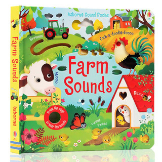  phát nhạc chính hãng usborne sound book - Farm Sounds (Touchy-Feely Sound Books)
