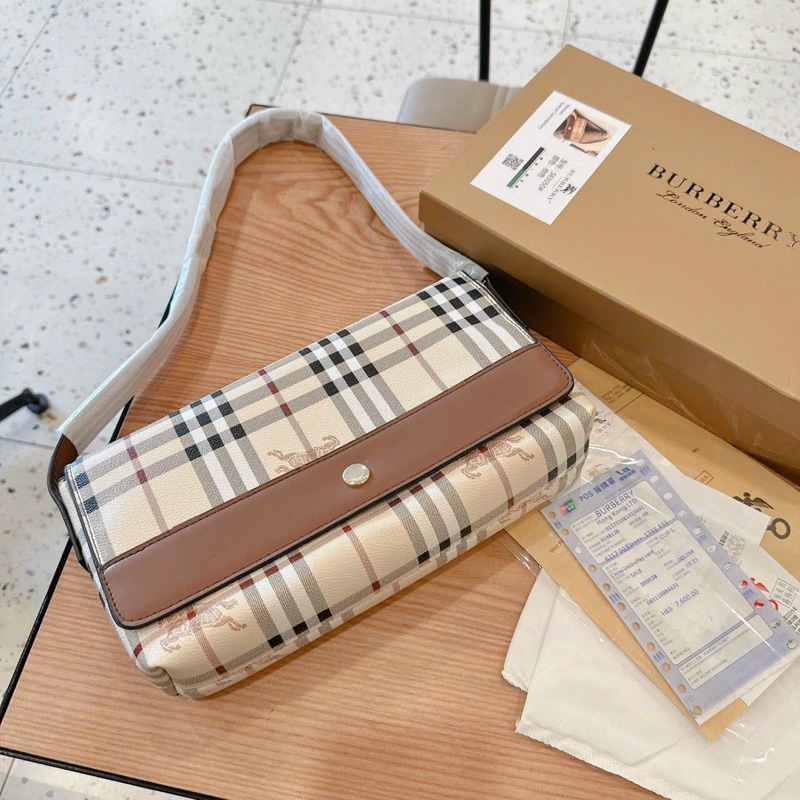 Túi kẹp nách Bbr kẻ sọc vintage hot trend  code