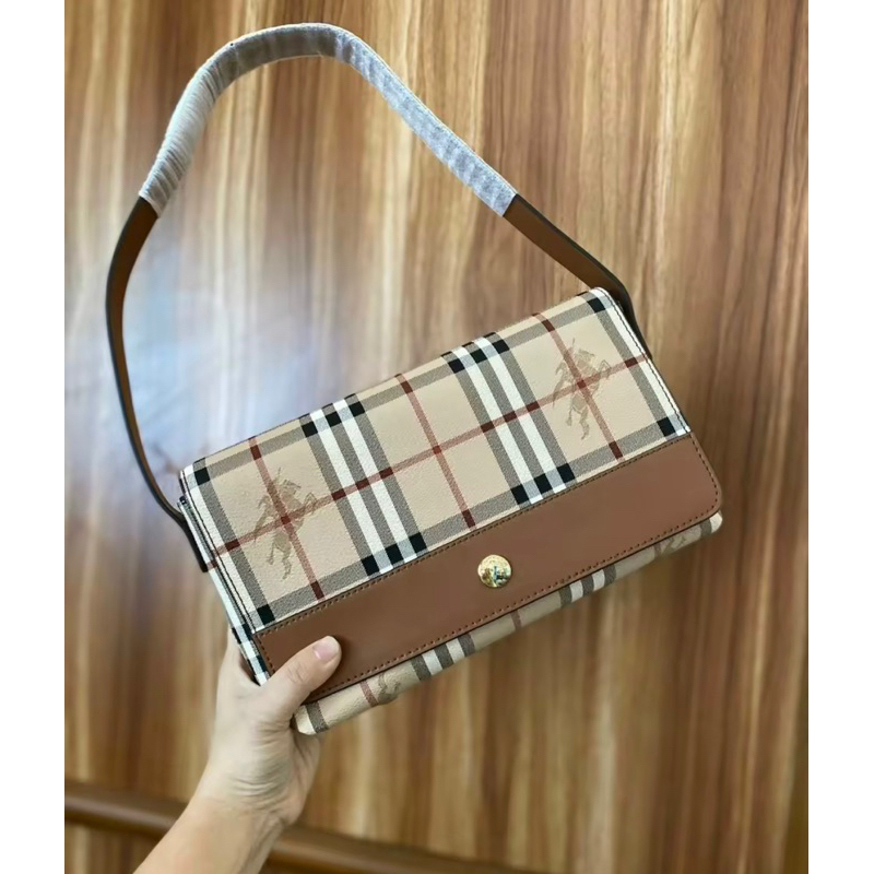 Túi kẹp nách Bbr kẻ sọc vintage hot trend  code