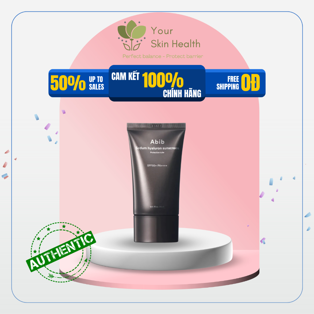 Kem chống nắng Abib Sedum Hyaluron Sunscreen Protection Tube SPF50+ PA ++++ dưỡng ẩm, không vệt trắng, bảo vệ da