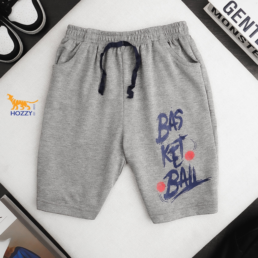 Quần short thun da cá bé trai