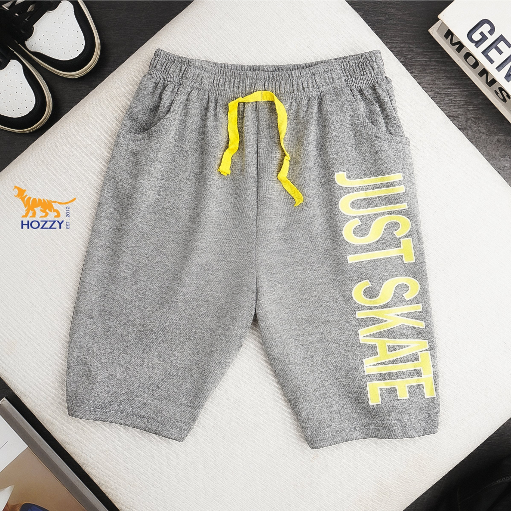 Quần short thun da cá bé trai