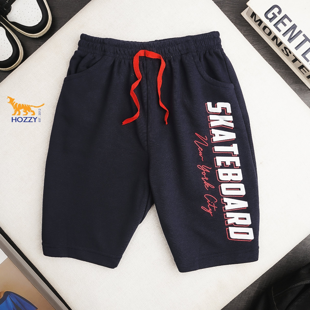 Quần short thun da cá bé trai