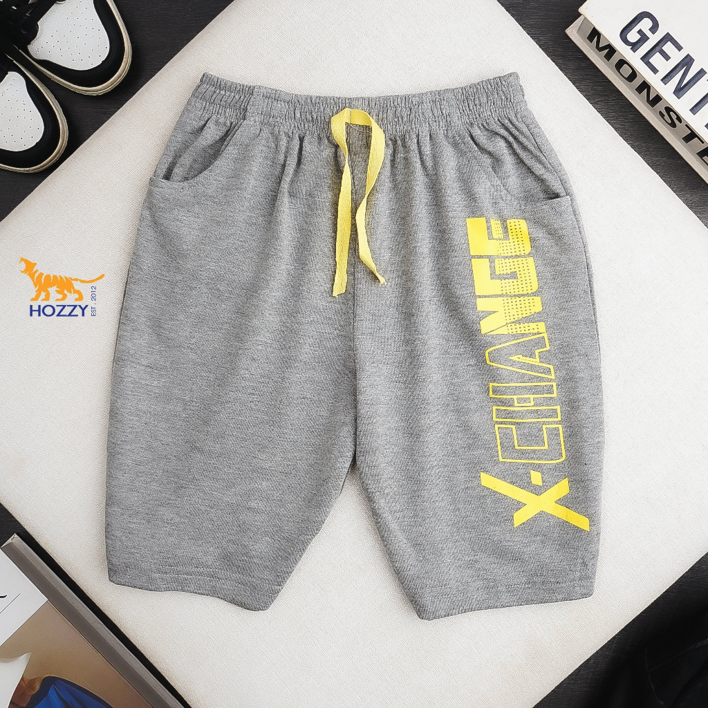 Quần short thun da cá bé trai