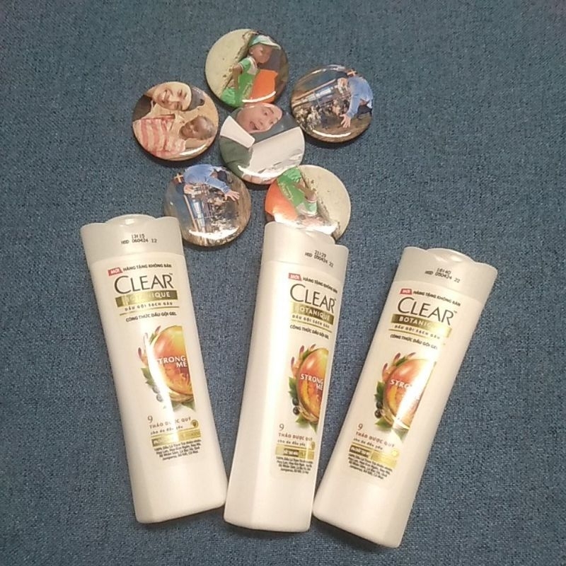Combo 3 chai dầu gội Clear thảo dược 70ml