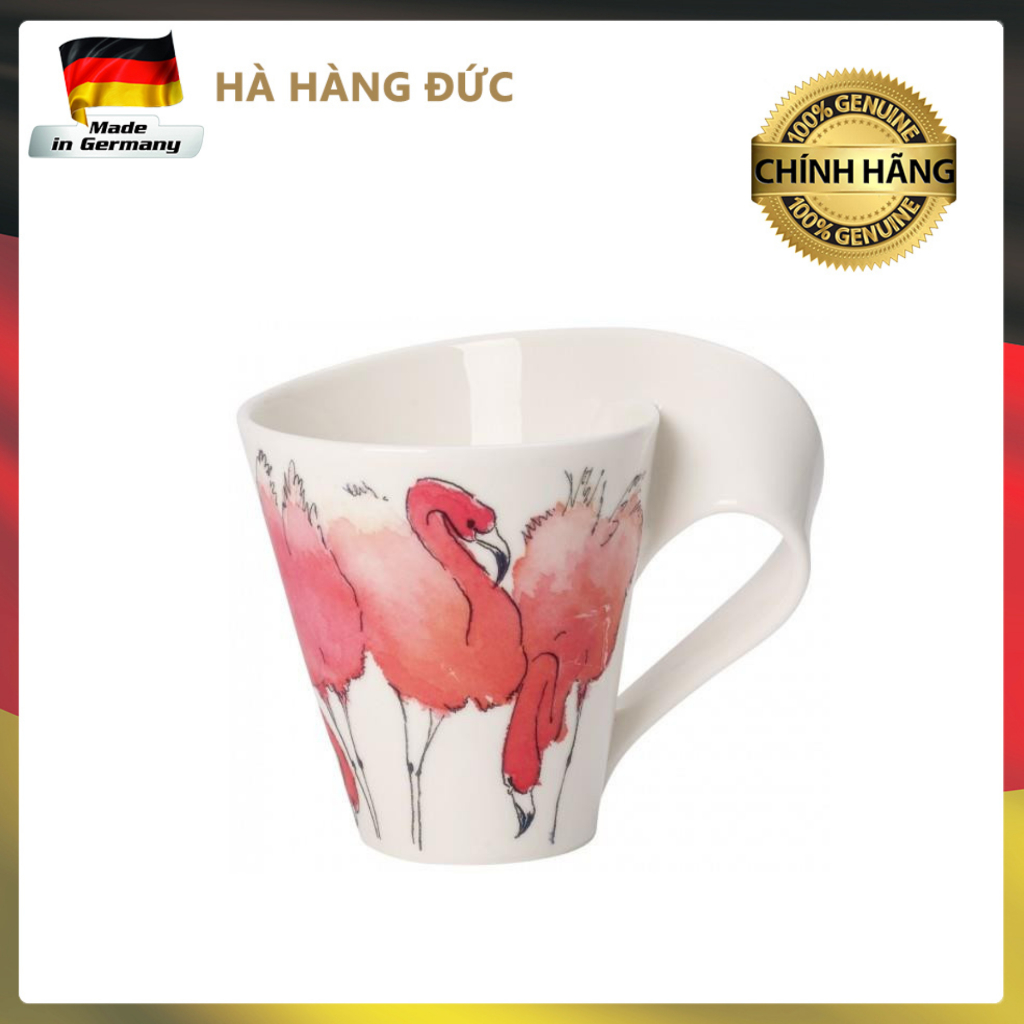 Cốc Villeroy & Boch Rosa Flamingo 4155-9100 300ml, hình chim hồng hạc