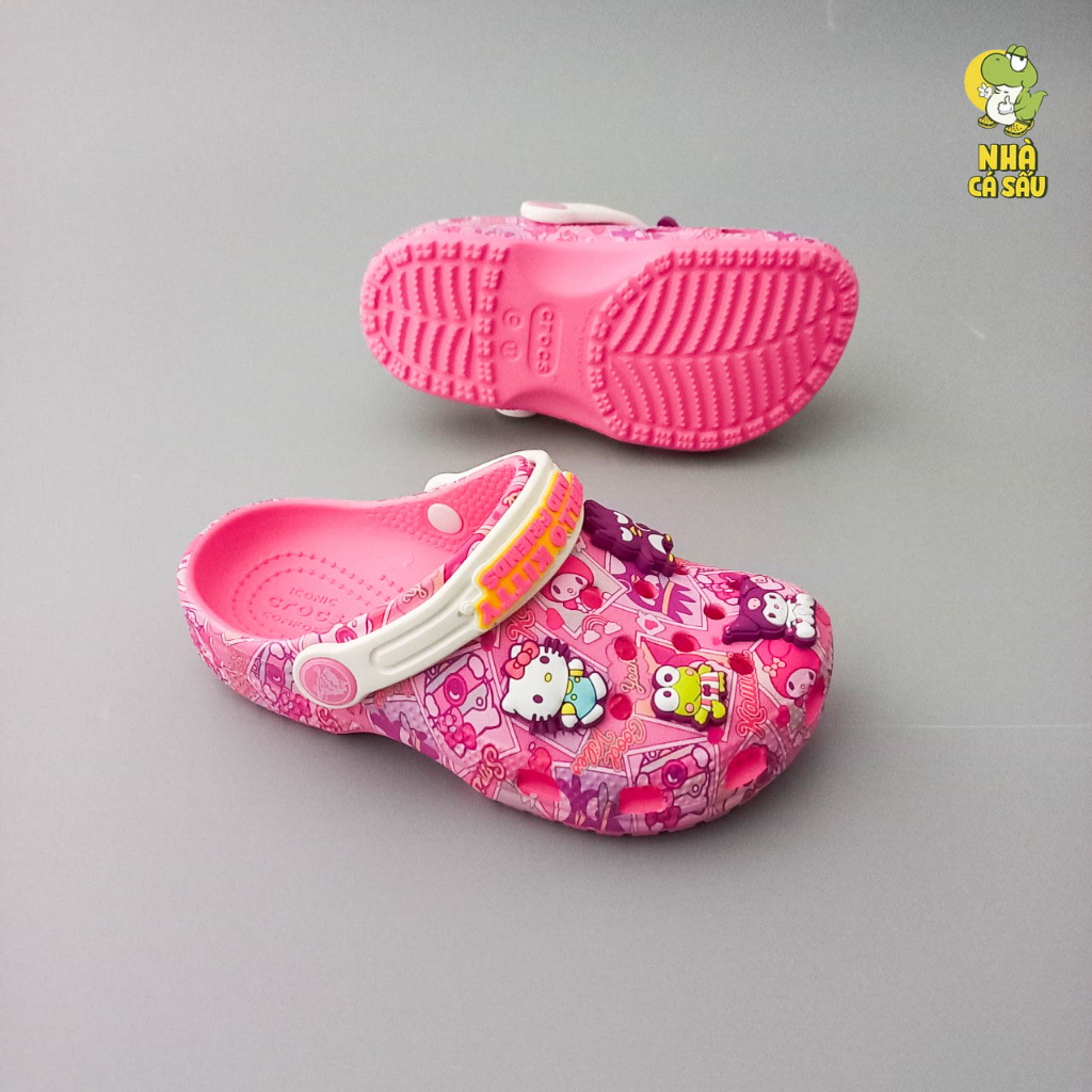 Dép Sục Cross Classic Hello Kitty & Friends Cho Bé Gái Tặng Kèm Jibbitz