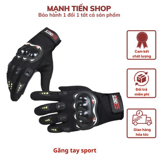 Găng tay phượt Sports cao cấp dài tay, găng đi xe máy có gù bảo vệ