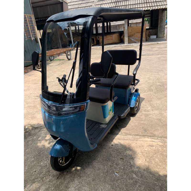 Xe điện 3 bánh F88-02, Xe điện 3 bánh 2 hàng ghế cho người già, người khuyết tật, bà bầu, khung thép chắc chắn 2023