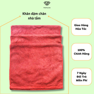 Thảm chùi chân Phong Phú, khăn dậm chân nhà tắm cotton thấm nước chống trơn trượt size: 40cm x 60cm