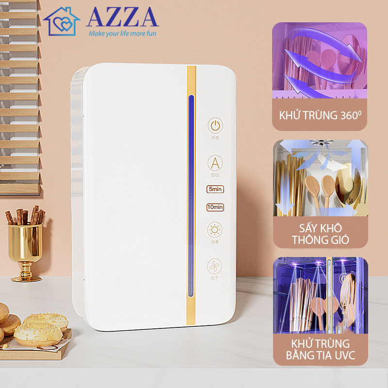 Máy sấy đũa, máy khử khuẩn cao cấp AZZA-1101