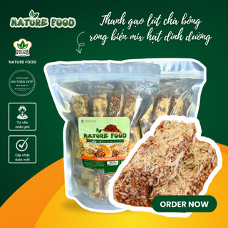  THANH GẠO LỨT CHÀ BÔNG RONG BIỂN MIX HẠT DINH DƯỠNG NATURE FOOD 