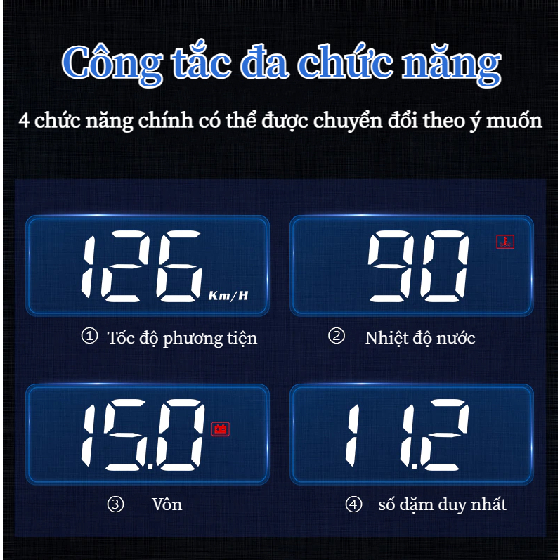 Màn hình HUD di động độ nét cao màn hình ô tô HUD M3