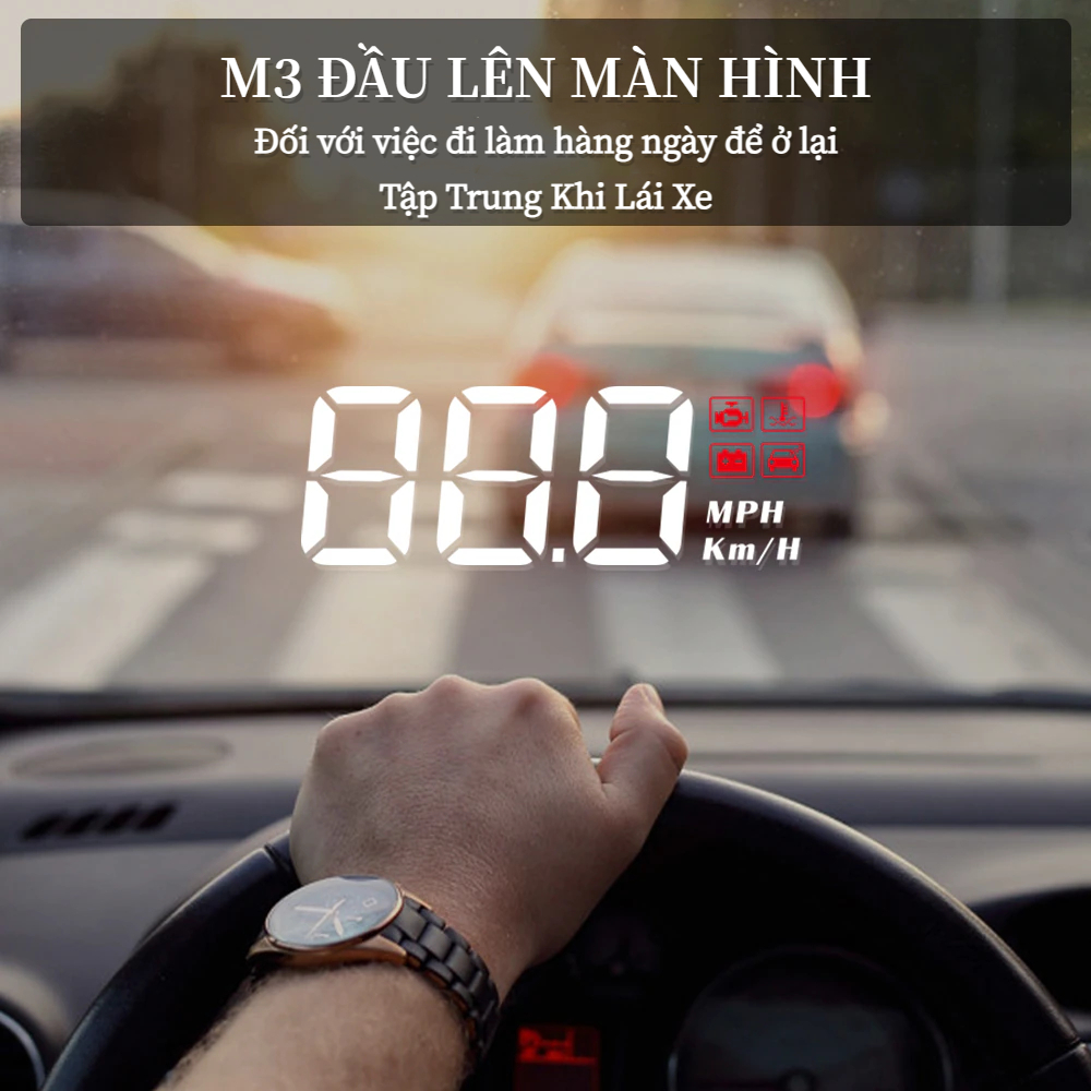 Màn hình HUD di động độ nét cao màn hình ô tô HUD M3