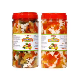 Thạch con cá nhiều màu sắc INNO hương trái cây - Hộp 2.2KG