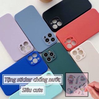 Ốp lưng trơn cạnh Vuông - bảo vệ camera Iphone 14/14plus/14pro/14promax