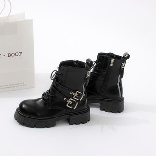 Boot cổ cao kim loại ankle gothic boot kq26 tiemgiayboot 2023