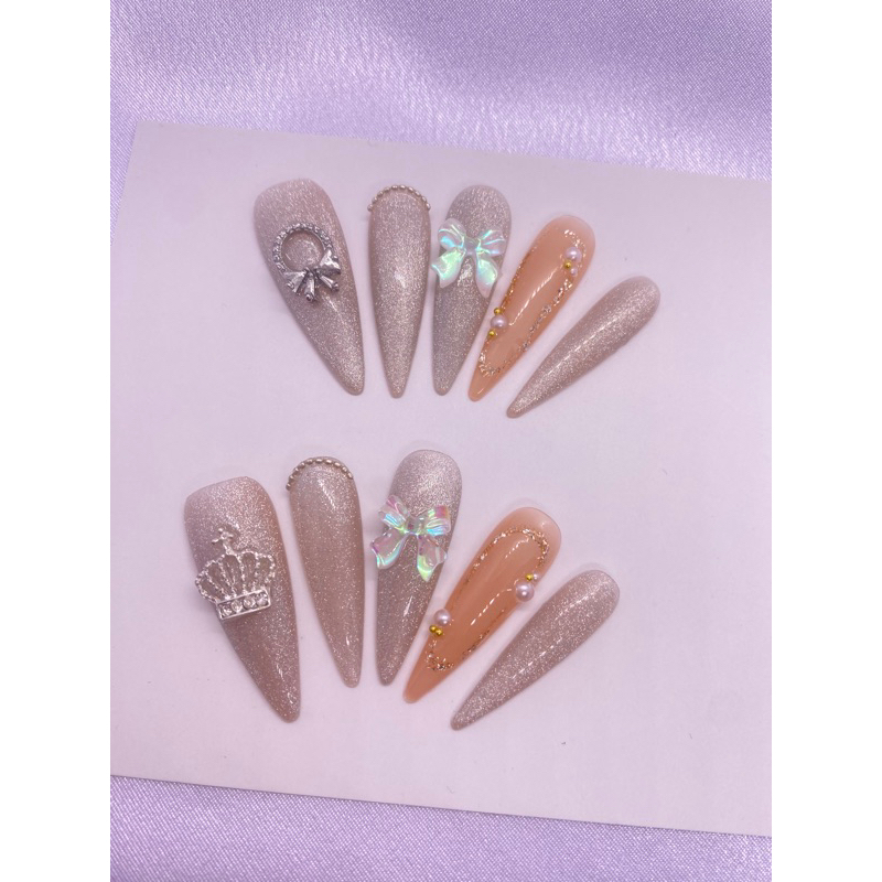 Nail thiết kế màu mắt mèo MM94