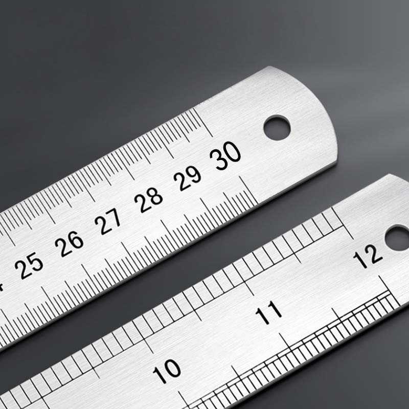 Thước Lá Thép, Thước Kẻ Thép Inox 100% Chính Xác Đủ Các Size 15cm, 20cm, 30cm, 40cm, 50cm, 60cm