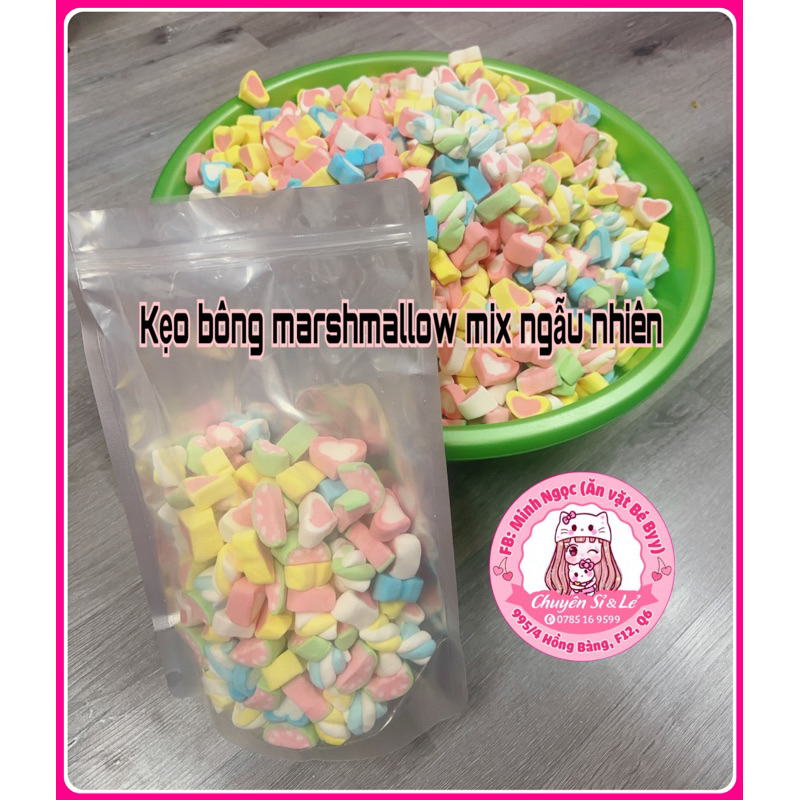 Kẹo bông Marshmallow Sỉ 5KG Chính Hãng