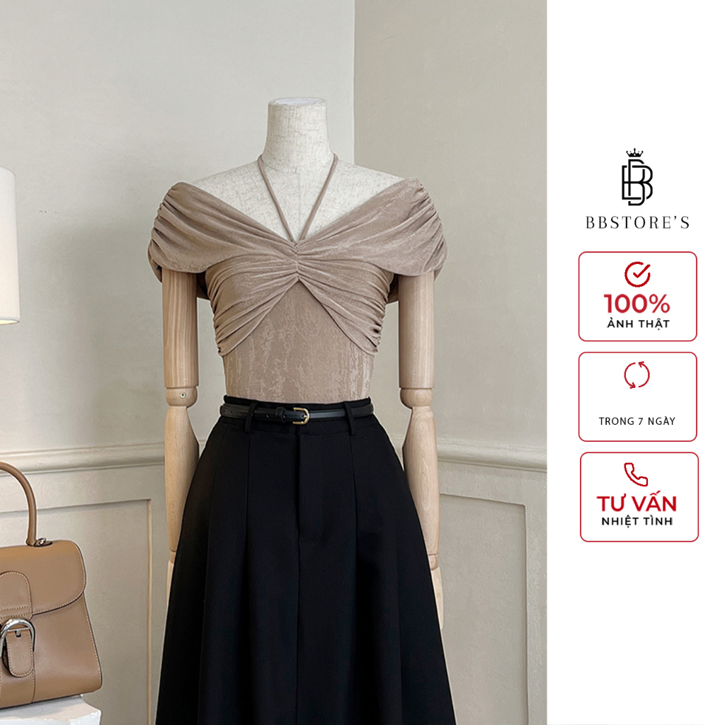 Áo Thun Trễ Vai Nhún Ngực BBSTORE'S-A2212
