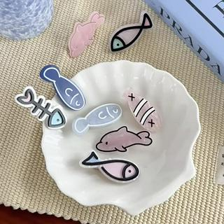 🥟ice🥟Kẹp Tóc Hình Cá Hoạt Hình Bằng acrylic Dễ Thương Cho Bé Gái
