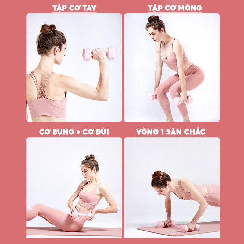 Tạ Tay Nam Nữ Chuyên Tập Gym Yoga Pilates Thể Dục Tại Nhà - Chính Hãng TOPBODY