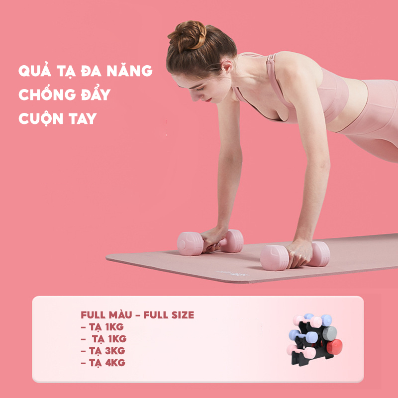 Tạ Tay Nam Nữ Chuyên Tập Gym Yoga Pilates Thể Dục Tại Nhà - Chính Hãng TOPBODY