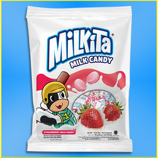 Kẹo Sữa Milkita Vị Dâu Milkita Strawberry Milk Candy (Gói 84g)