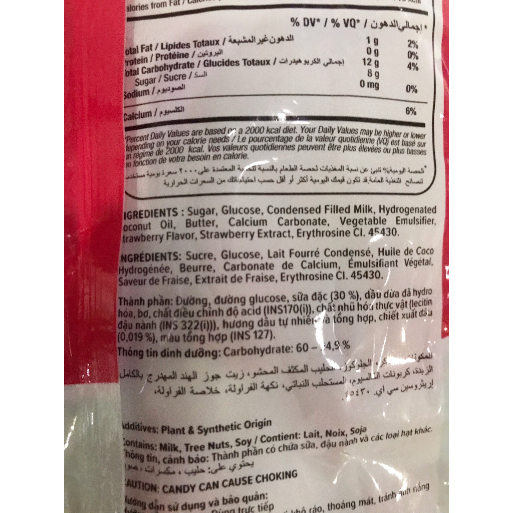 Kẹo Sữa Milkita Vị Dâu Milkita Strawberry Milk Candy