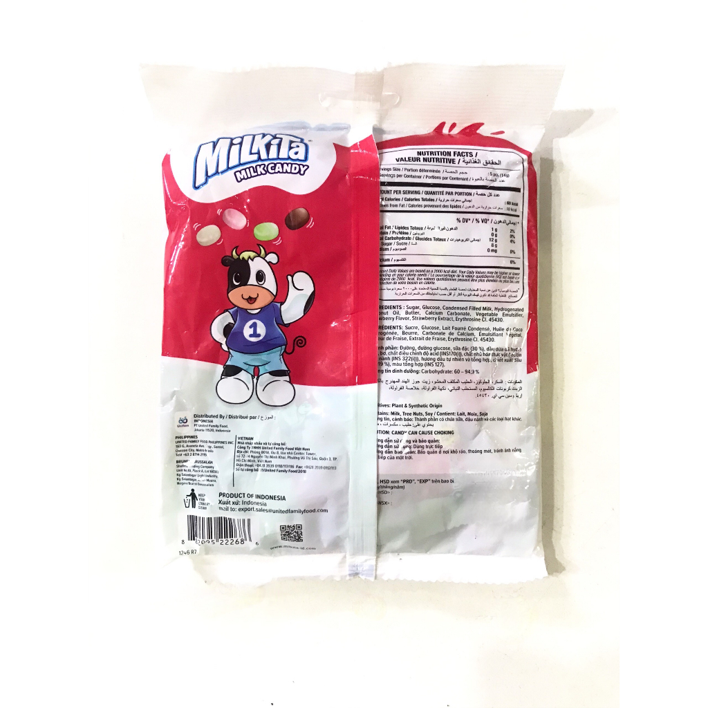 Kẹo Sữa Milkita Vị Dâu Milkita Strawberry Milk Candy