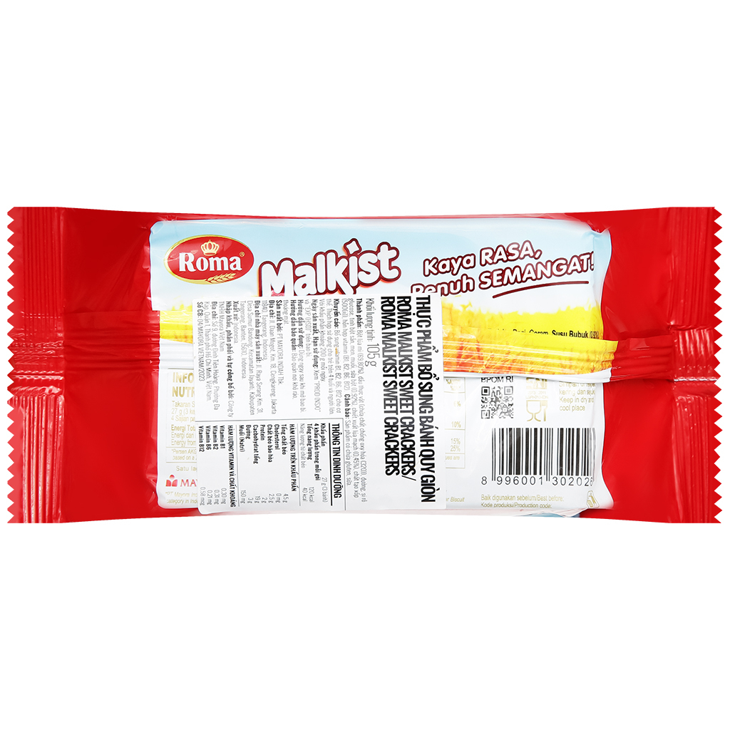 Bánh Quy Giòn đường Roma Malkist Crackers