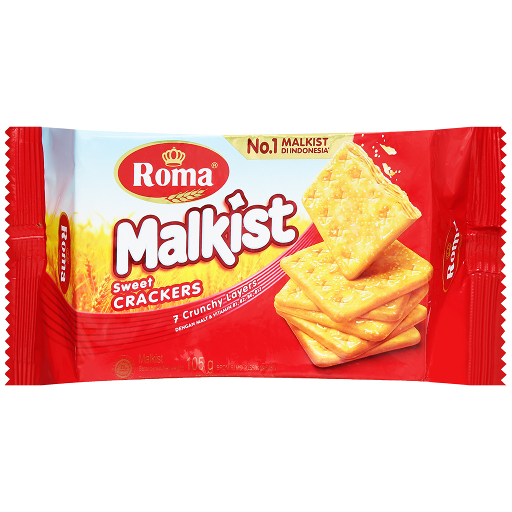 Bánh Quy Giòn đường Roma Malkist Crackers