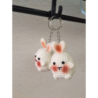 Móc khoá thỏ mini bằng len 🐰🐰🐰