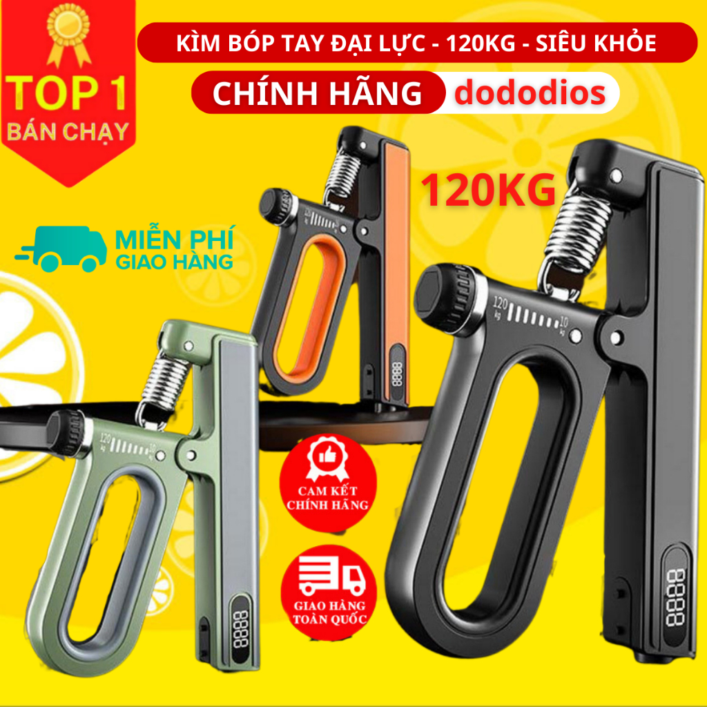 Combo gậy lò xo và kìm bóp tay - TẶNG 1 DÂY NHẢY LÕI THÉP - Hãng dododios