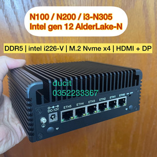 Router pfsense, mikrotik, openwrt, opnsense. cpu n100, n305 ram 8g ddr5 nvme 128g