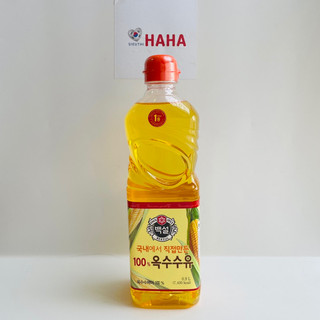 Dầu bắp hàn quốc cj beksul/ daesang fresh corn oil 900ml