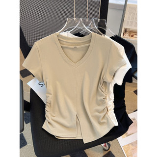 Áo Thun Bigsize Nữ Mập Fashion Áo Thun Kiểu Bigsize Cổ Tim Thiết Kế Xẻ Tà Tôn Dáng Phối Cùng Quần Jean Quần Sooc AO0066