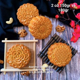 Khuôn trung thu lò xo 4 mặt hoa truyền thống